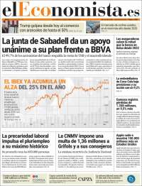 Portada de El Economista (Spain)