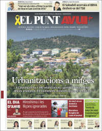 Portada de El Punt Avui (Spain)