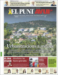 Portada de El Punt Avui - Girona (España)