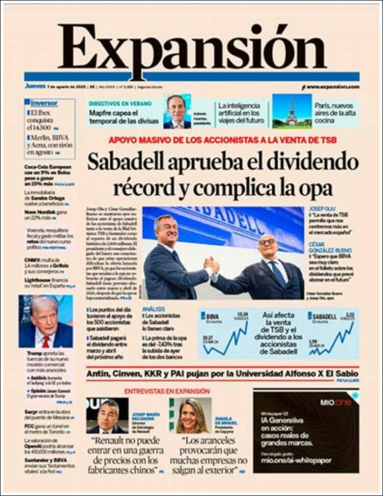 Portada de Expansión (Spain)