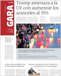 Portada de Gara (España)