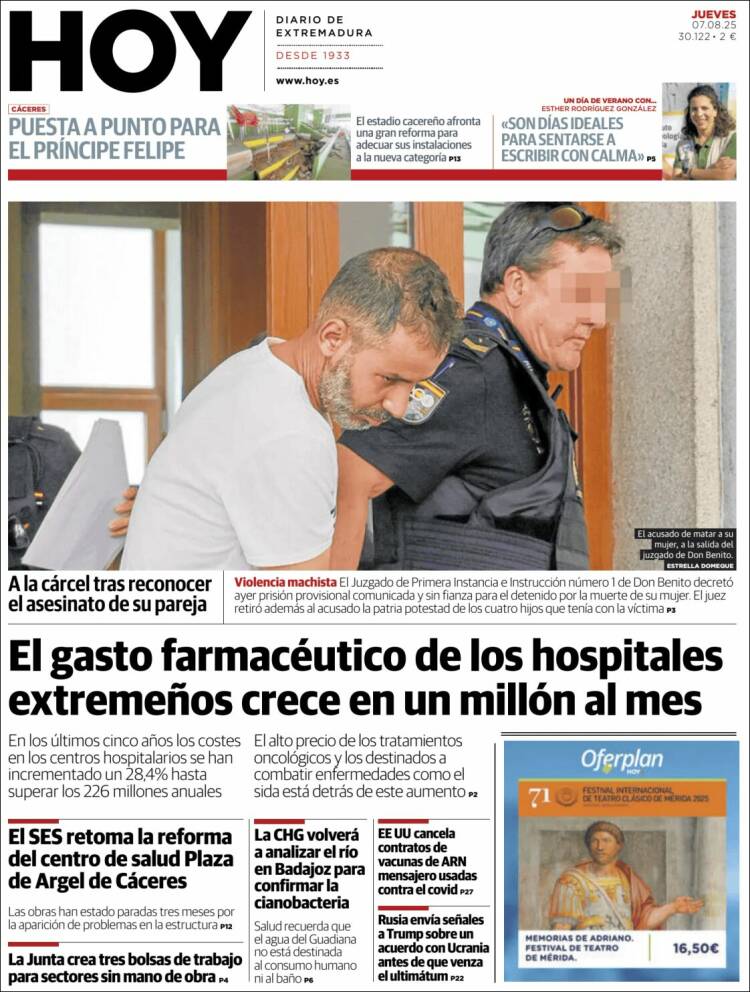 Portada de Hoy - Caceres (Spain)