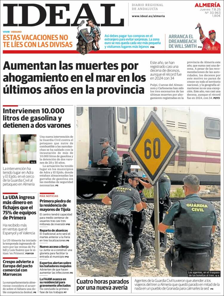 Portada de Ideal Almeria (Espagne)