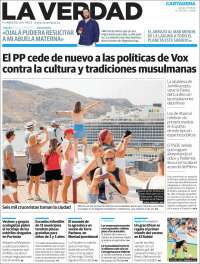 Portada de La Verdad de Cartagena (Spain)