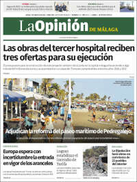 Portada de La Opinión de Málaga (España)