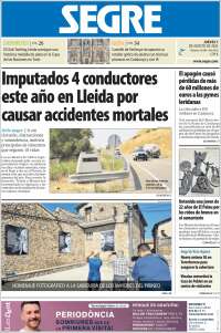 Portada de Segre  (Spain)