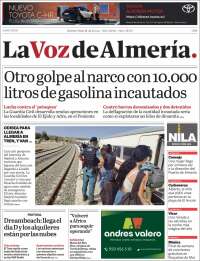 Portada de La Voz de Almería (Spain)