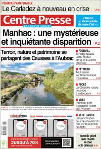Portada de Centre Presse (France)