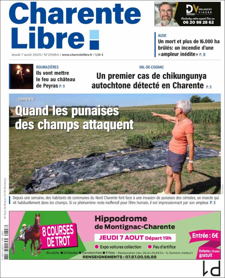Portada de Charente Libre (France)