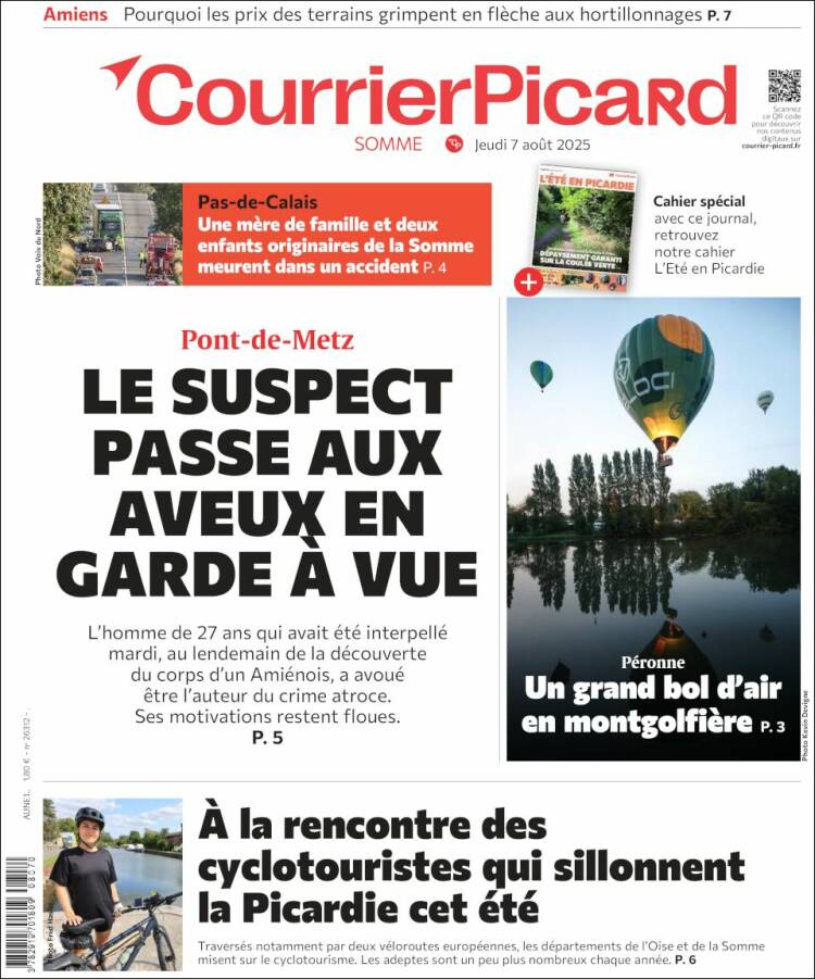 Portada de Courrier Picard (France)