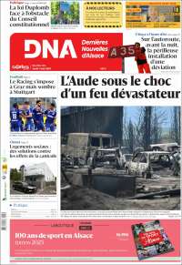 Portada de Les Dernières Nouvelles d'Alsace (France)