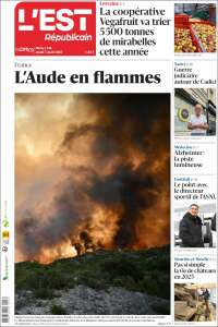 Portada de L'Est Republicain (France)