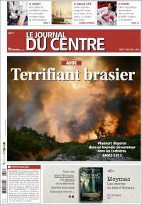 Portada de Le Journal du Centre (Francia)