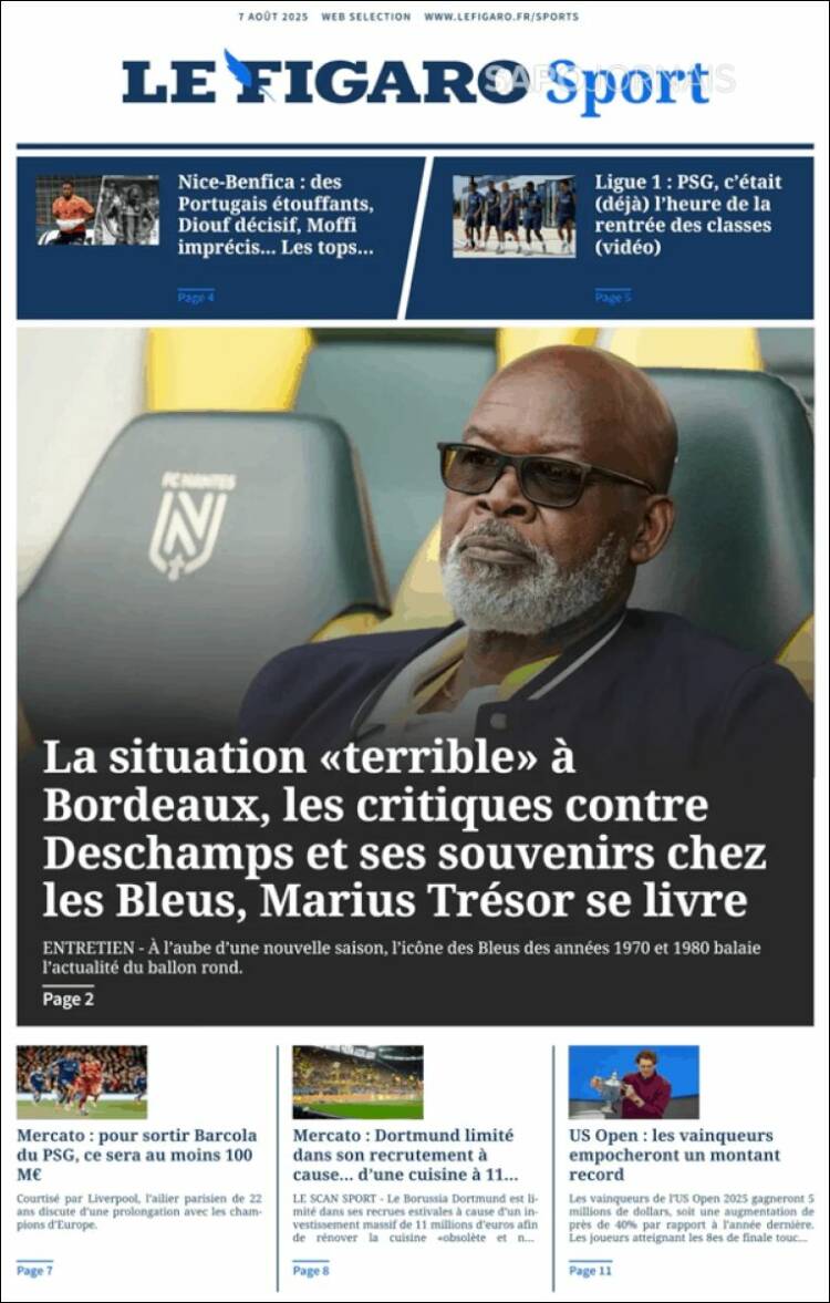 Portada de Le Figaro Sport (France)