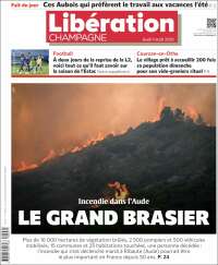 Portada de Libération Champagne (Francia)