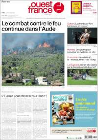 Portada de Ouest France (France)