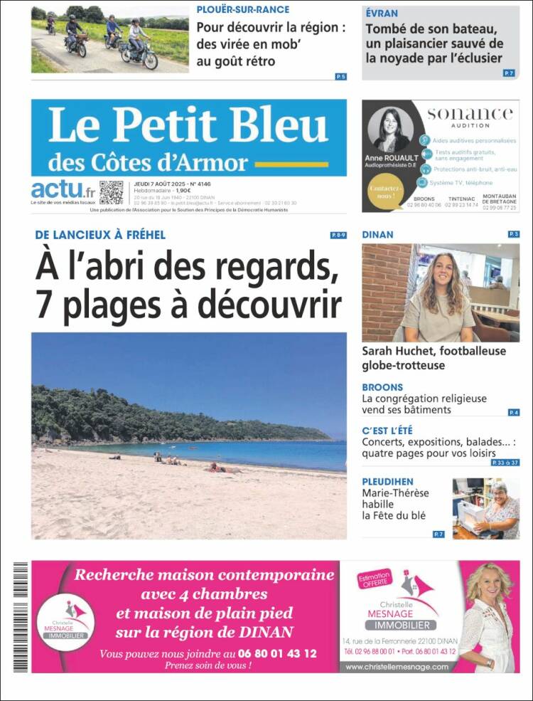 Portada de Le Petit Bleu (France)
