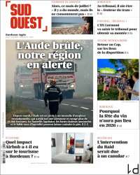 Portada de Sud Ouest (Francia)