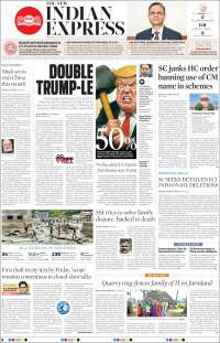 Portada de New Indian Express (India)