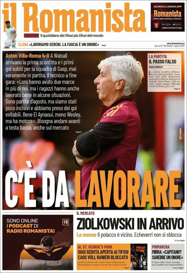 Portada de Romanista (Italia)
