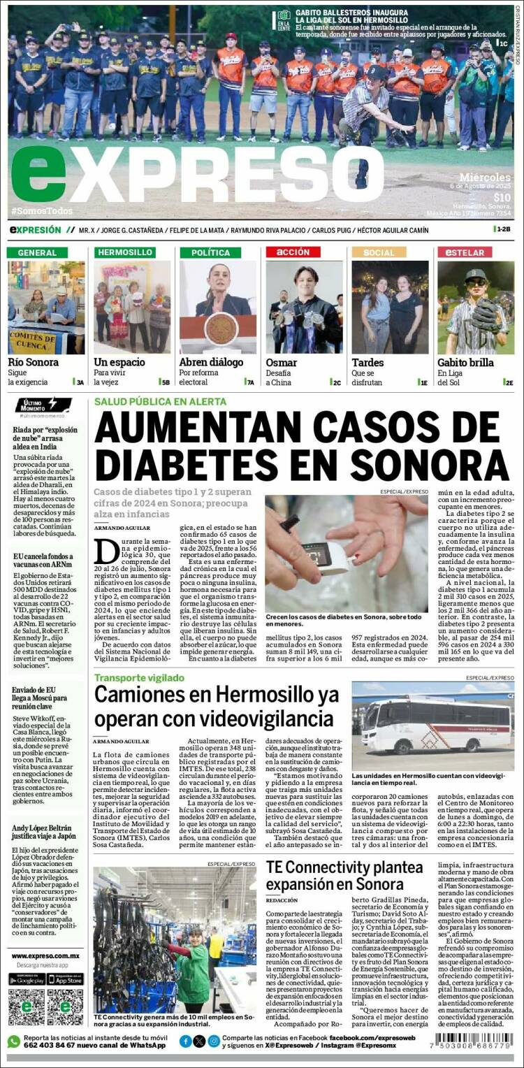 Portada de Expreso (Mexico)
