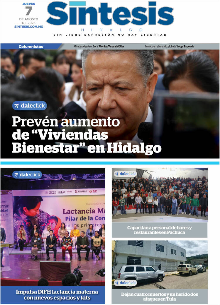Portada de Sistesis - Hidalgo (México)