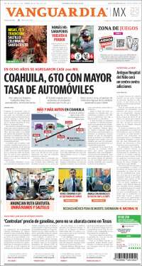 Portada de Vanguardia (Mexico)