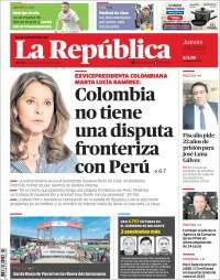 Portada de La Republica (Peru)