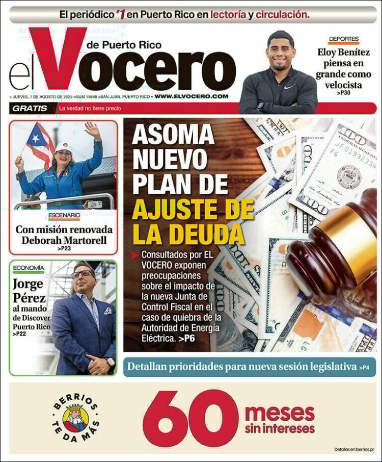 Portada de Vocero (Puerto Rico)