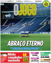 Portada de O Jogo (Portugal)