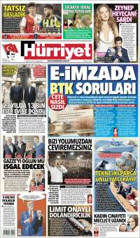 Portada de Hürriyet (Turkey)
