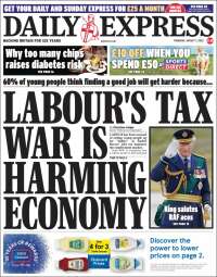 Portada de Daily Express (United Kingdom)