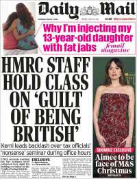 Portada de Daily Mail (United Kingdom)