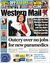 Portada de Western Mail (United Kingdom)