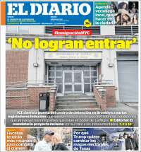 Portada de El Diario NY (USA)