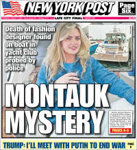 Portada de New York Post (USA)