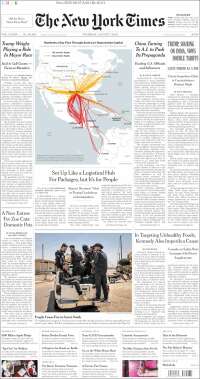 Portada de New York Times (USA)