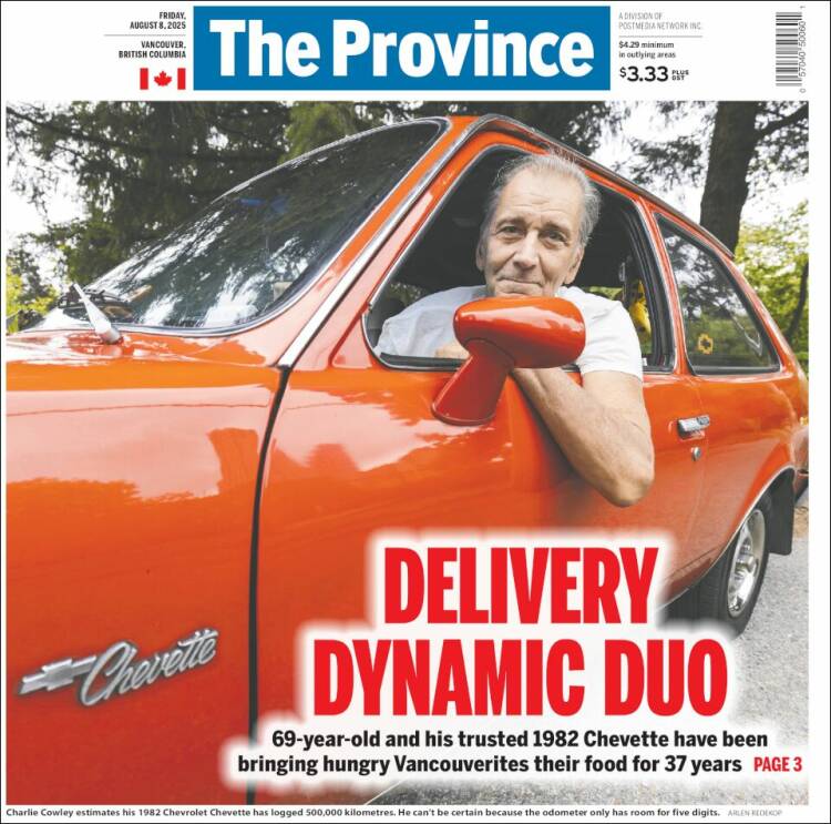 Portada de The Province (Canada)
