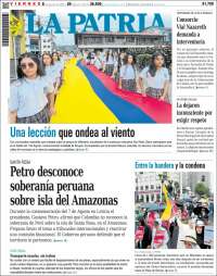 Portada de La Patria (Colombie)