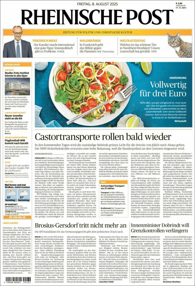 Portada de Rheinische Post (Germany)
