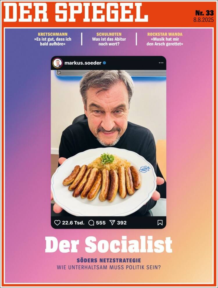 Portada de Der Spiegel (Germany)