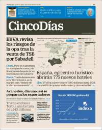 Portada de Cinco Días (Spain)