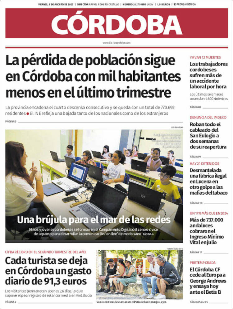 Portada de Diario de Córdoba (Spain)