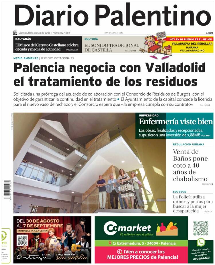 Portada de Diario Palentino (Spain)