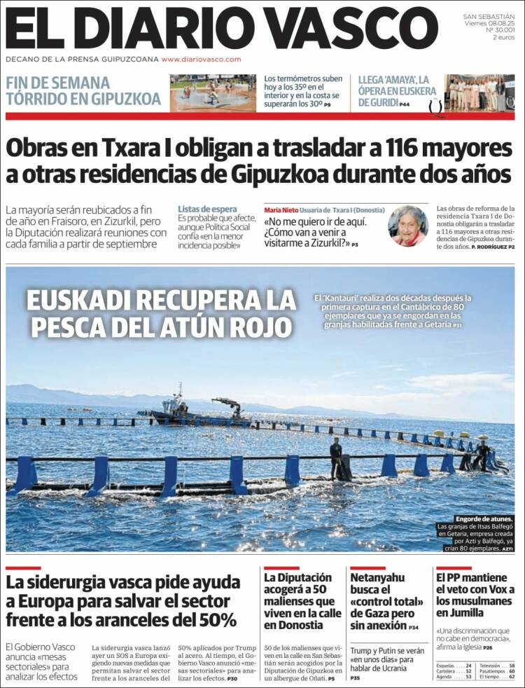 Portada de Diario Vasco (Spain)