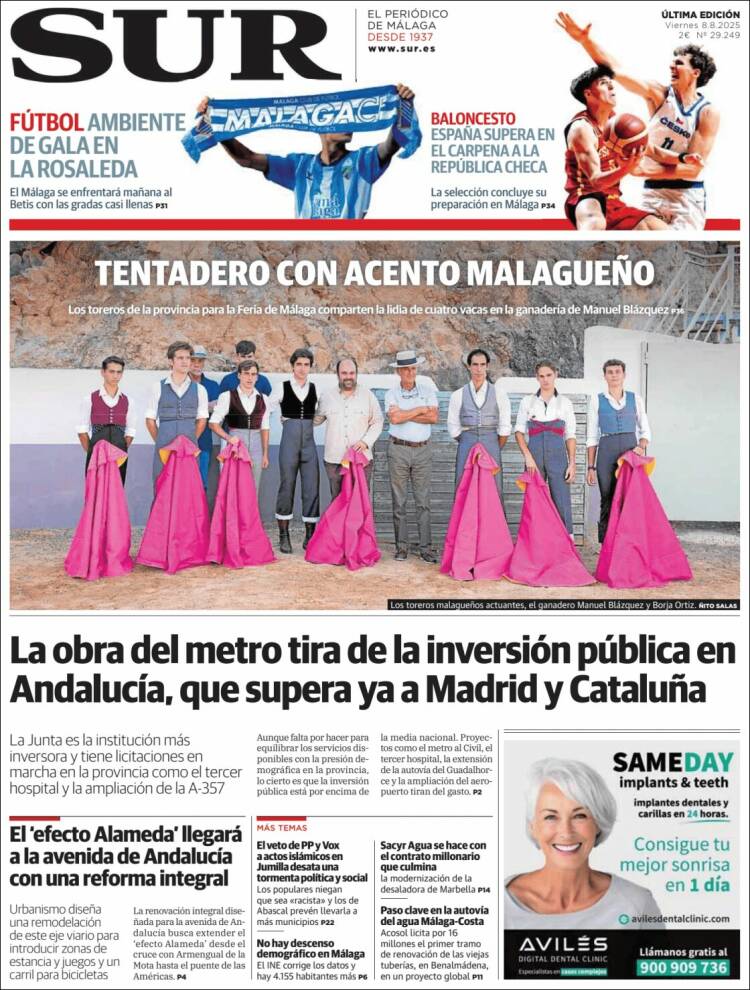 Portada de Diario el Sur (Spain)