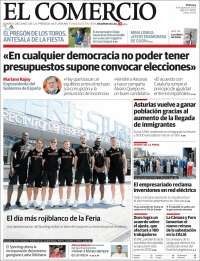 Portada de El Comercio - Gijón (Spain)