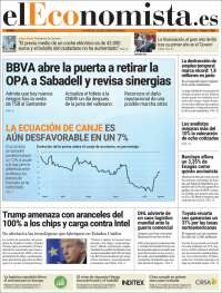 Portada de El Economista (Spain)