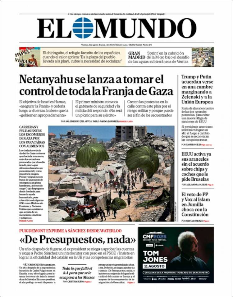 Portada de El Mundo (Spain)