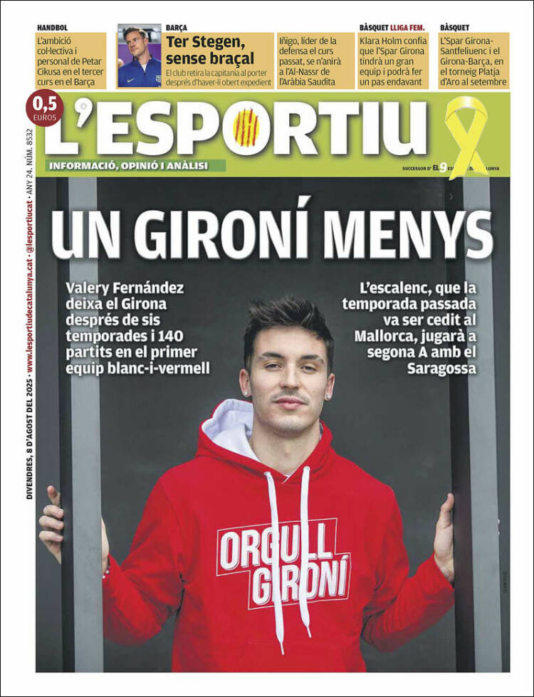 Portada de L'Esportiu : Girona (España)